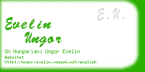 evelin ungor business card